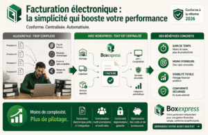 Facturation électronique Boxexpress avec centralisation des factures et conformité réglementaire pour simplifier la gestion financière