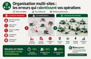 Erreurs courantes en organisation multi-sites liées au stockage et impact sur la performance logistique des entreprises