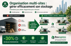 Organisation multi-sites avec stockage hybride combinant centralisation et proximité pour améliorer la performance logistique