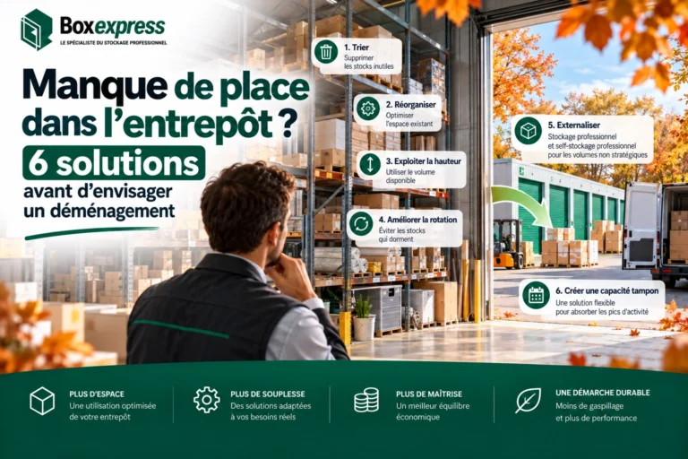 6 solutions pour gagner de la place dans un entrepôt sans déménager