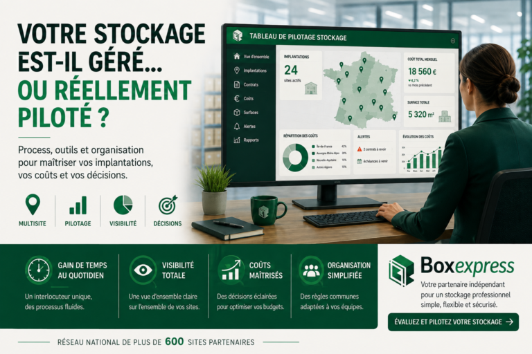pilotage du stockage en entreprise et gestion multisite