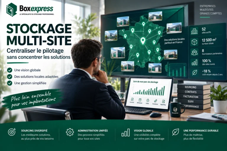 Pilotage centralisé du stockage multi-site avec des solutions locales adaptées