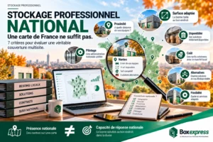 Stockage professionnel national : les critères pour évaluer une couverture multisite en France